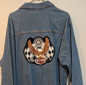 Harley-Davidson Denim Jacket with Eagle Patch